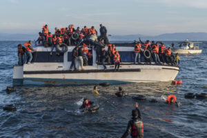 Syrian and Iraq refugees arrive at Skala Sykamias Lesvos, Flickr