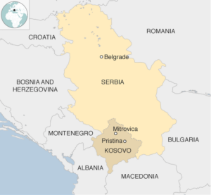 kosovo map